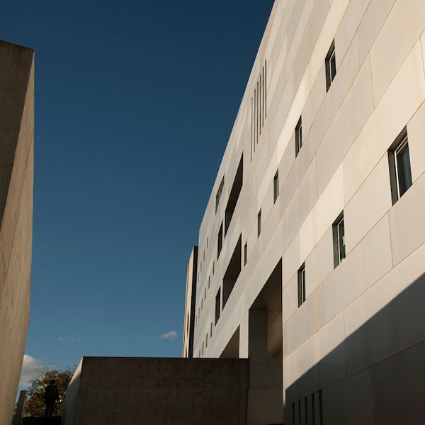 A view of the outside of the Social Sciences building at TV